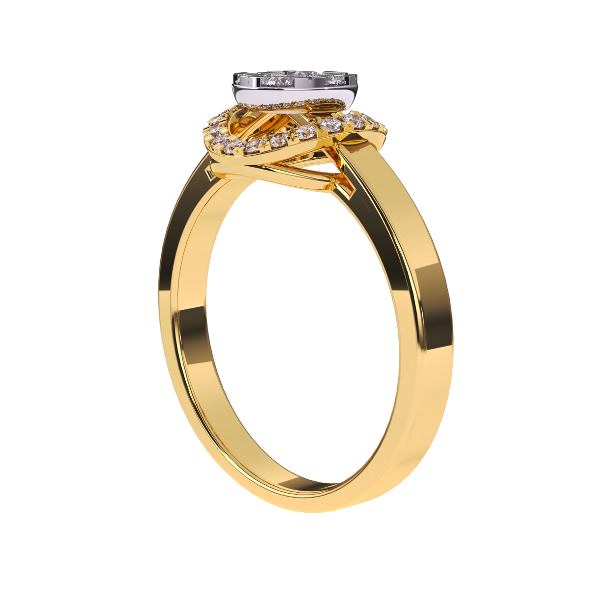 Amazing Round Halo Diamond Engagement Ring